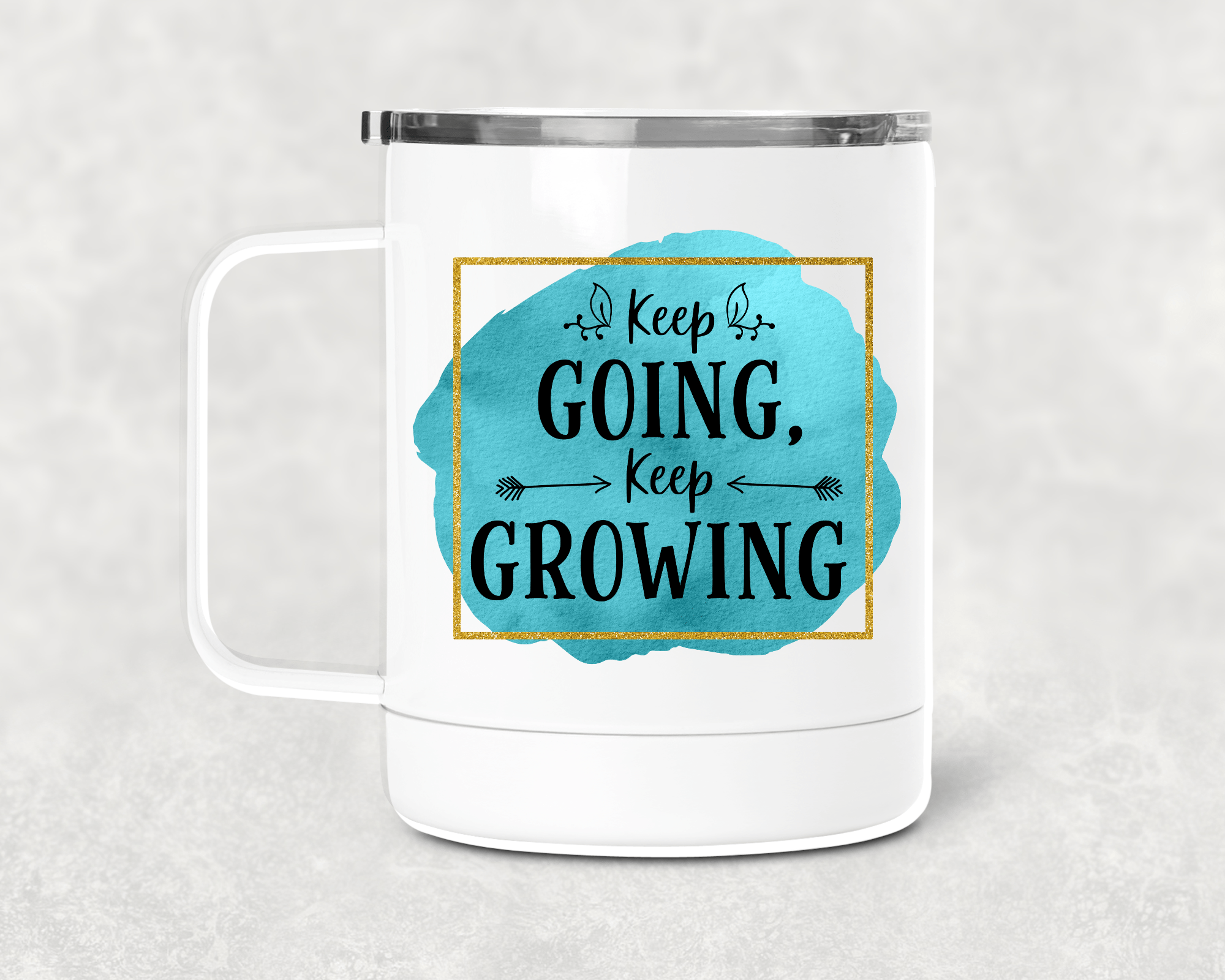 Keep Going Mug /Wine Cup-Stay Foxy Boutique, Florissant, Missouri