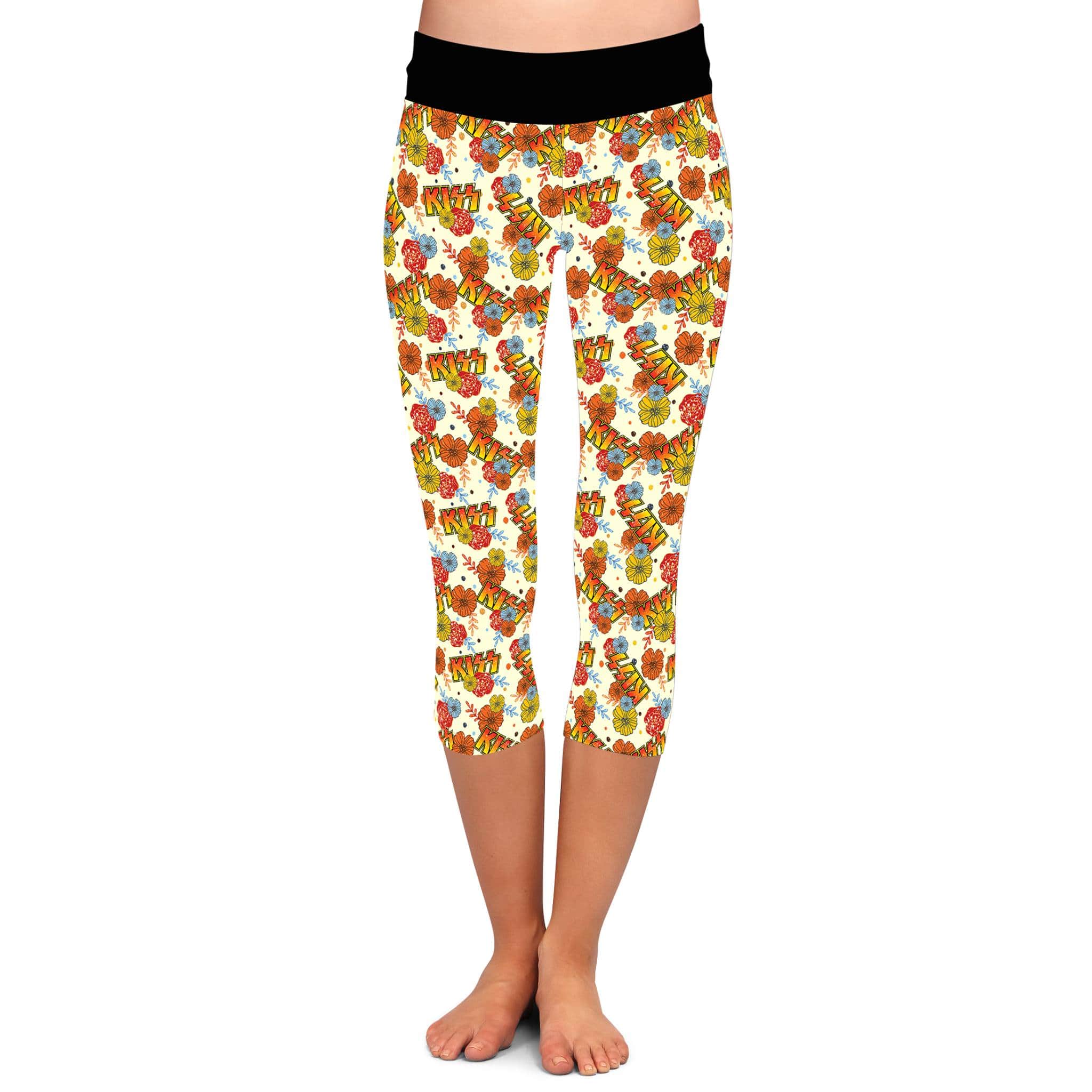 BAND RUN 2- KISS LEGGINGS/CAPRI/JOGGERS-Stay Foxy Boutique, Florissant, Missouri