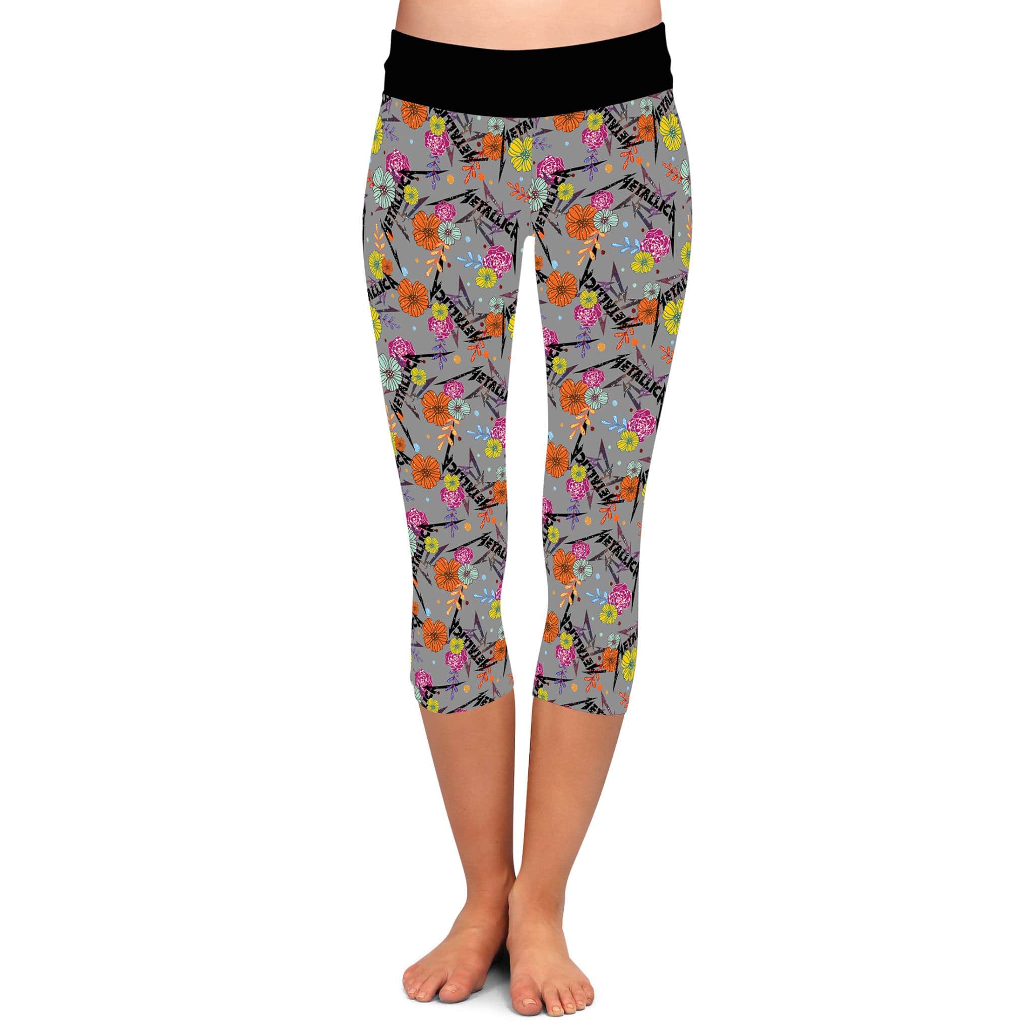 BAND RUN 2- UNFORGIVEN FLORAL LEGGINGS/CAPRI/JOGGERS-Stay Foxy Boutique, Florissant, Missouri