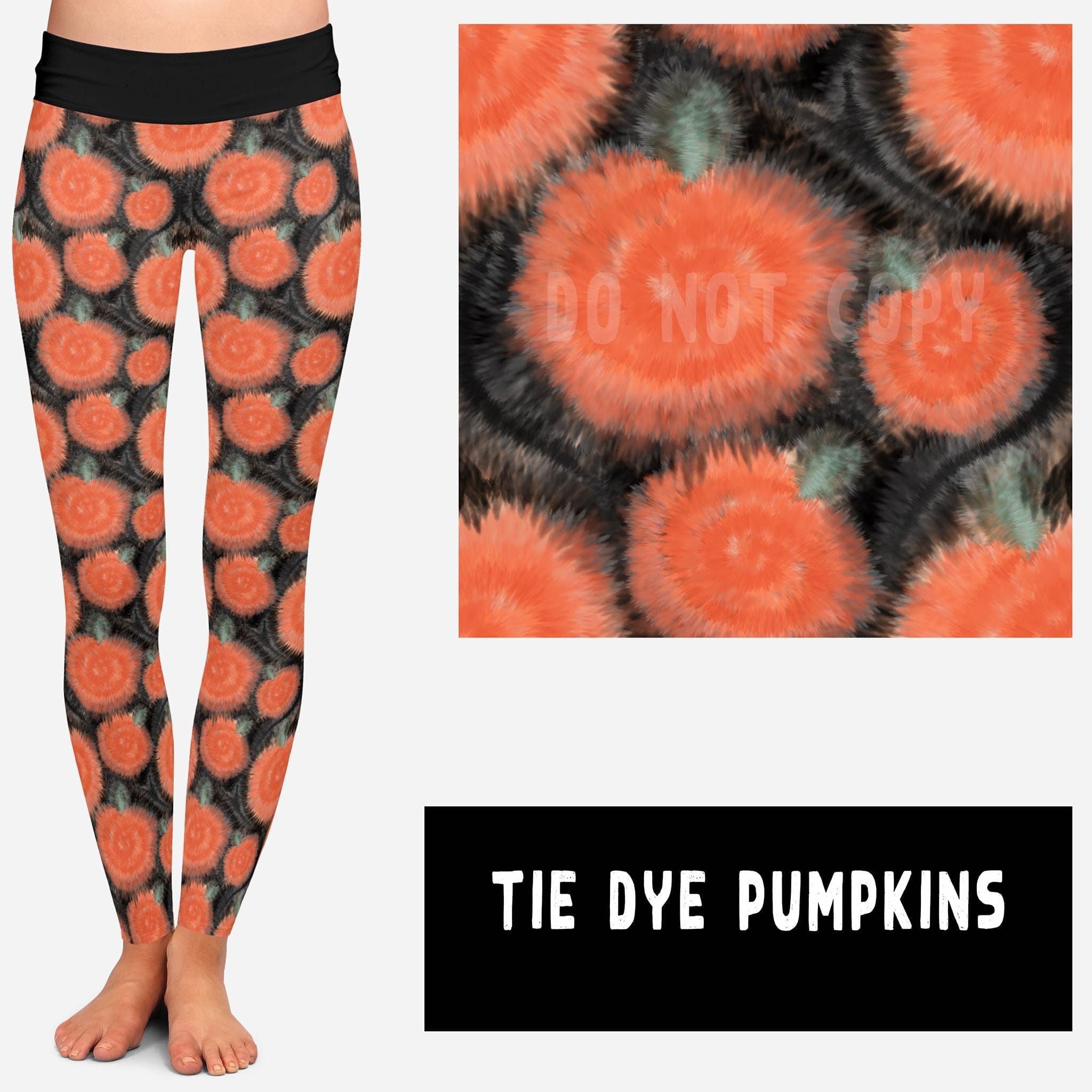 HIPPIE HALLOWEEN-TIE DYE PUMPKINS JOGGERS-Stay Foxy Boutique, Florissant, Missouri