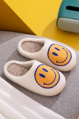 Melody Smiley Face Slippers-Stay Foxy Boutique, Florissant, Missouri