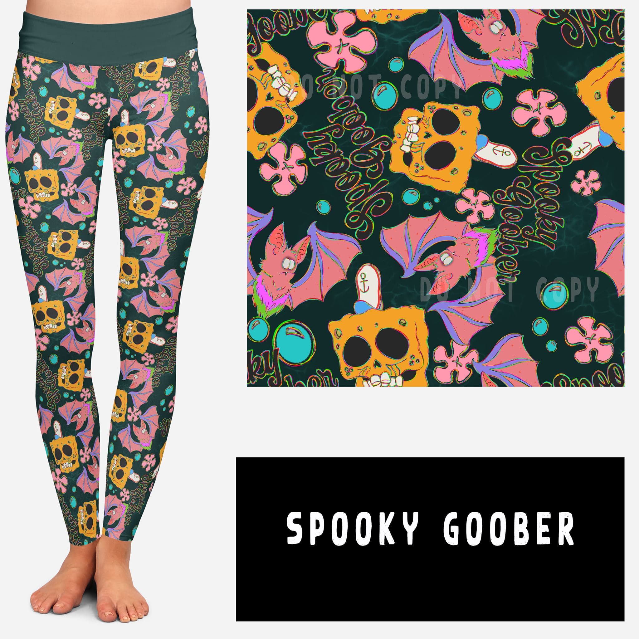 NOSTALGIC WEIRDOS RUN-SPOOKY GOOBER LEGGINGS/JOGGERS-Stay Foxy Boutique, Florissant, Missouri