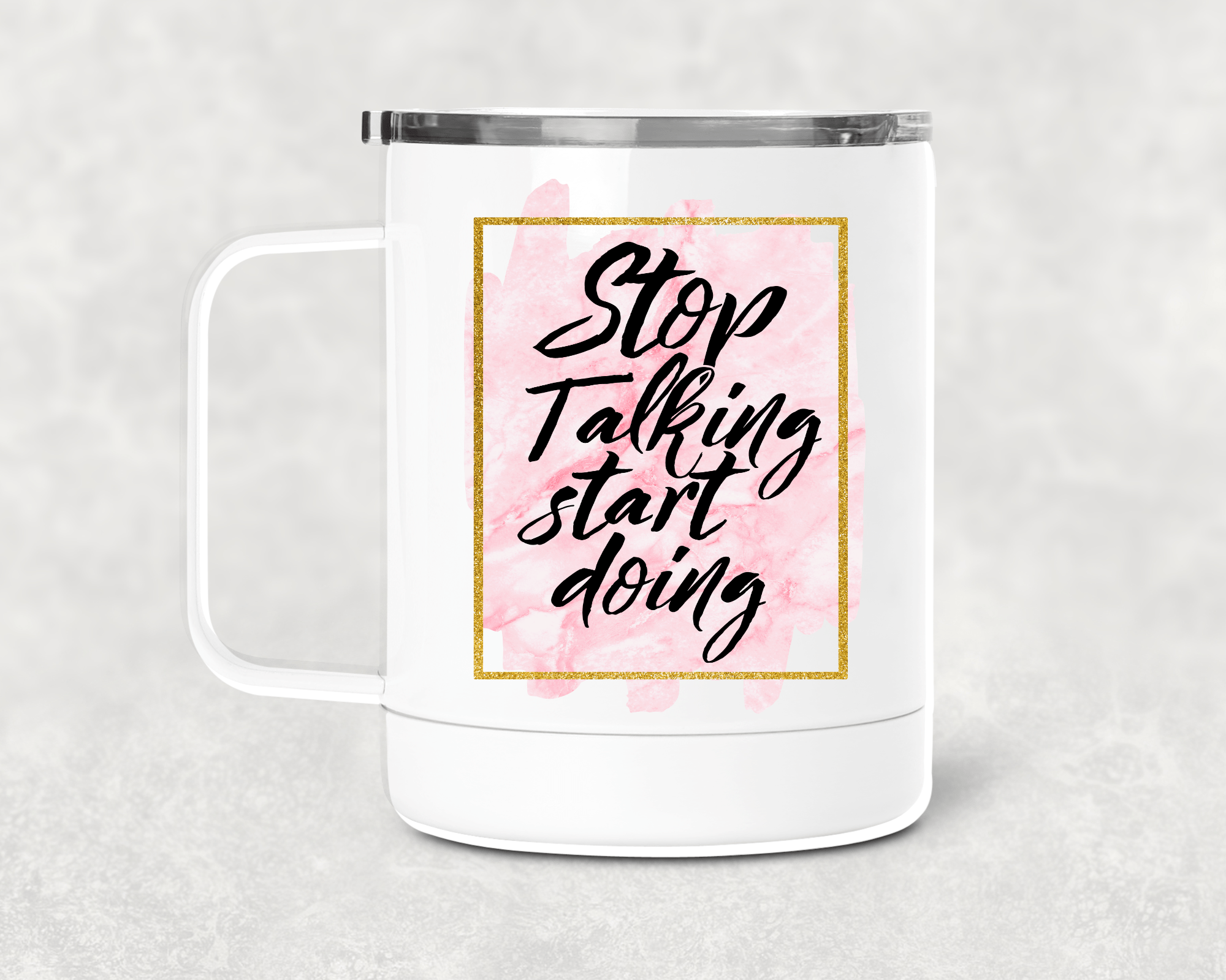 Stop Talking Mug /Wine Cup-Stay Foxy Boutique, Florissant, Missouri