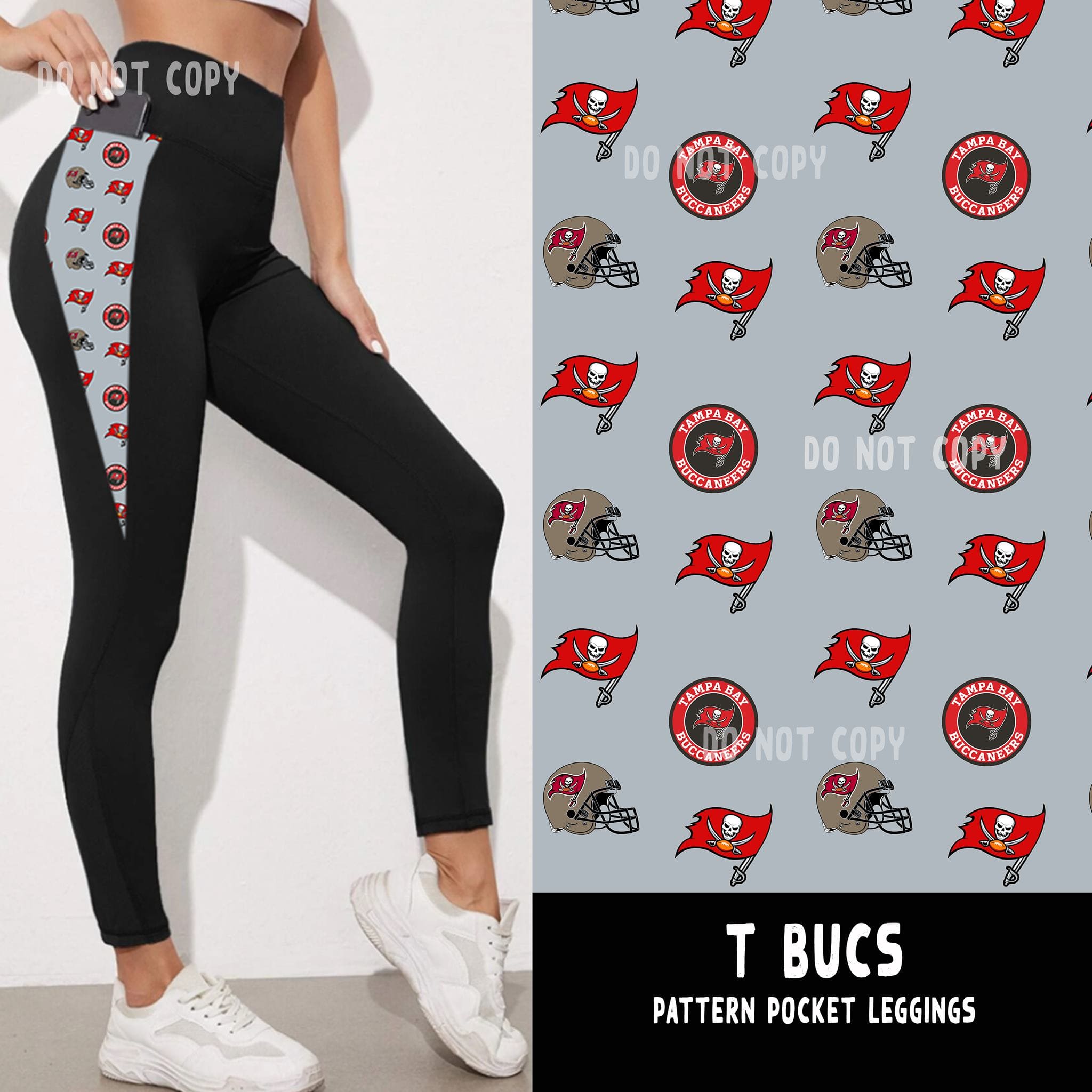 FBALL RUN-T BUCS LEGGINGS/JOGGER-Stay Foxy Boutique, Florissant, Missouri