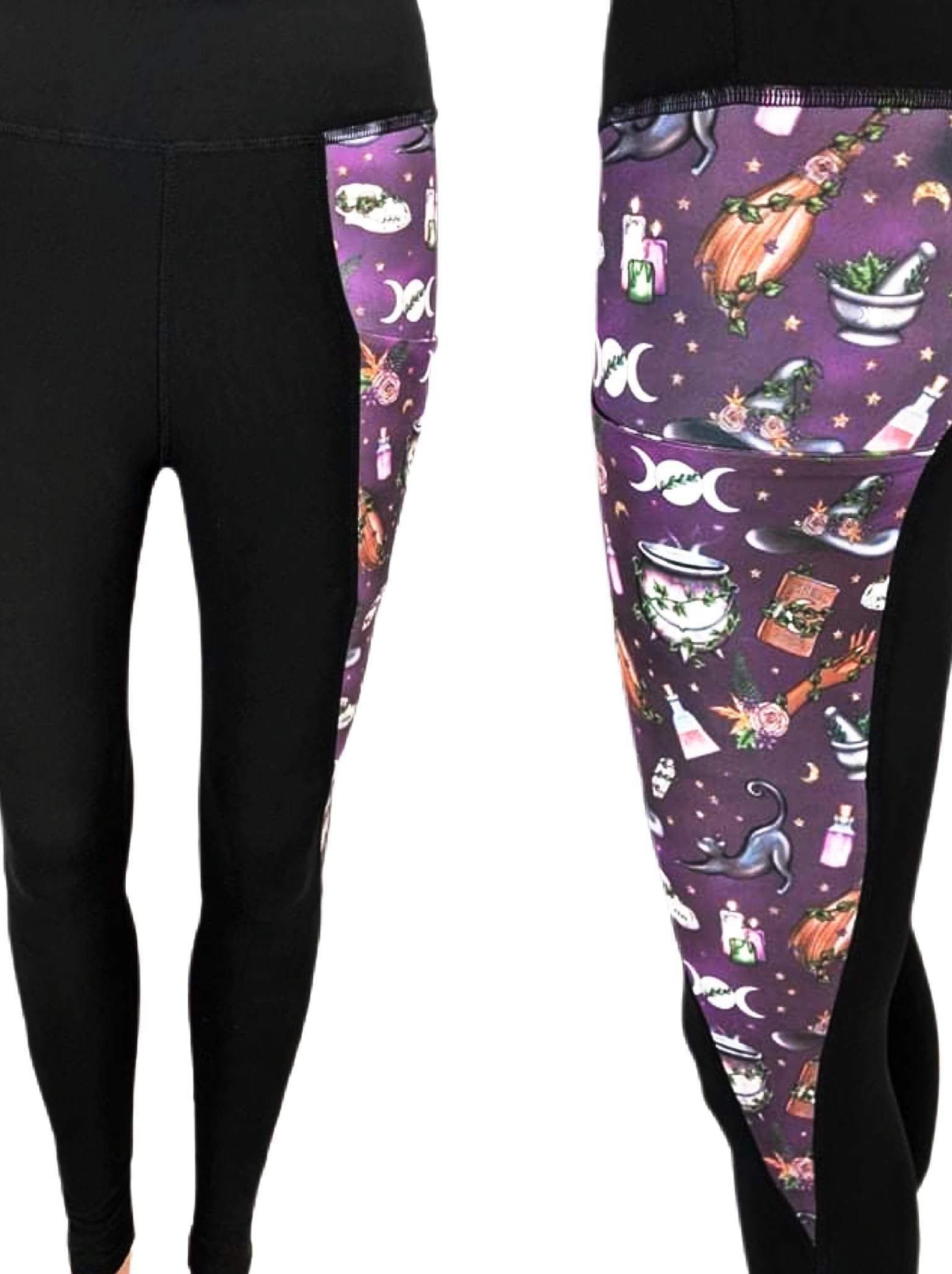 Witchy Ways Leggings-Stay Foxy Boutique, Florissant, Missouri