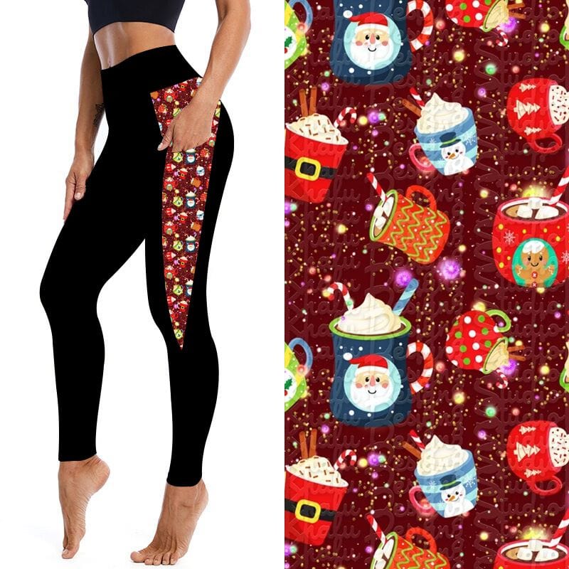 Cup of Cheer Leggings-Stay Foxy Boutique, Florissant, Missouri