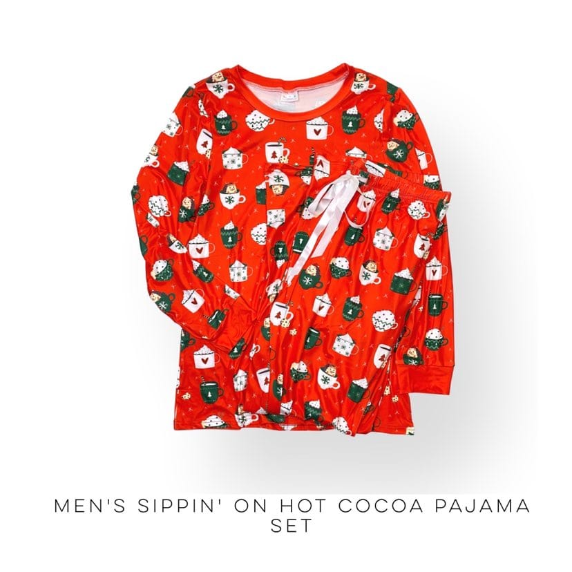 Men's Sippin' on Hot Cocoa Pajama Set-Shirley & Stone-Stay Foxy Boutique, Florissant, Missouri