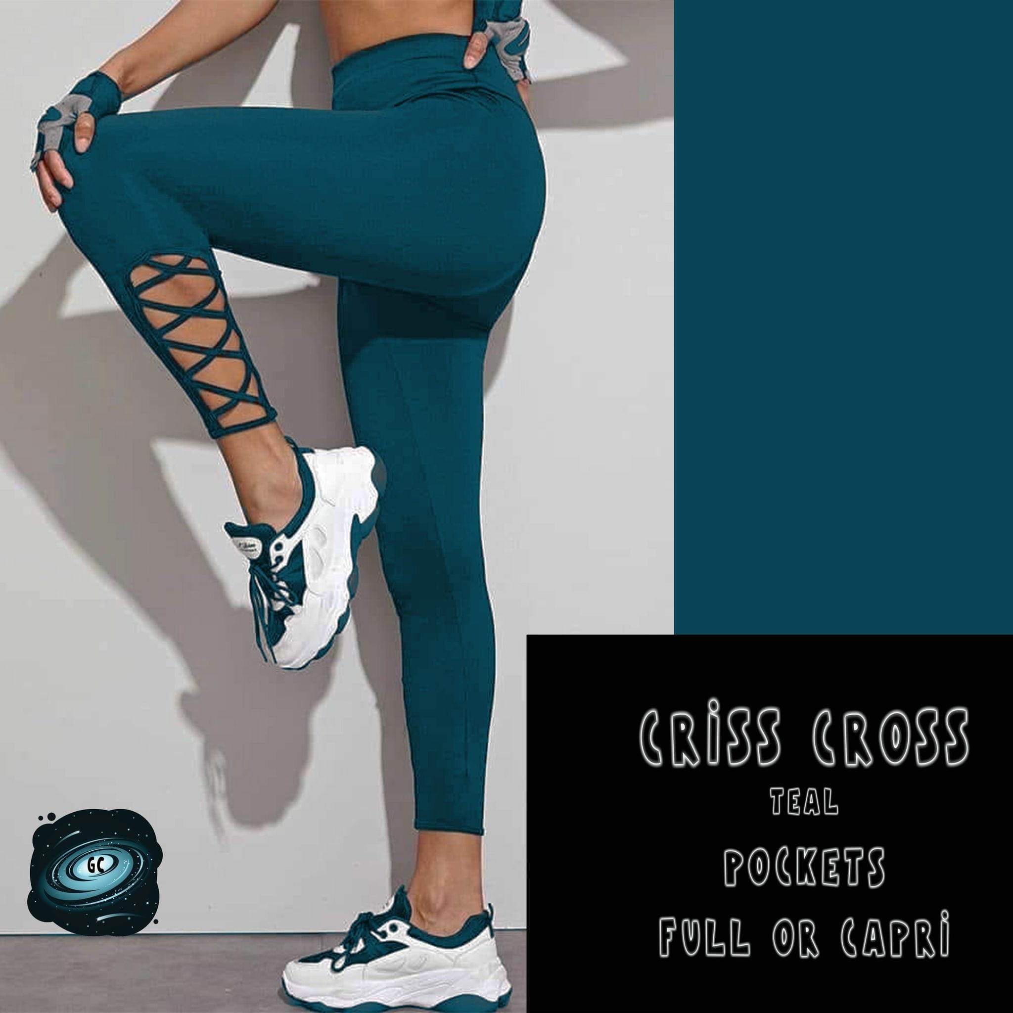 CRISS CROS RUN- TEAL-Stay Foxy Boutique, Florissant, Missouri