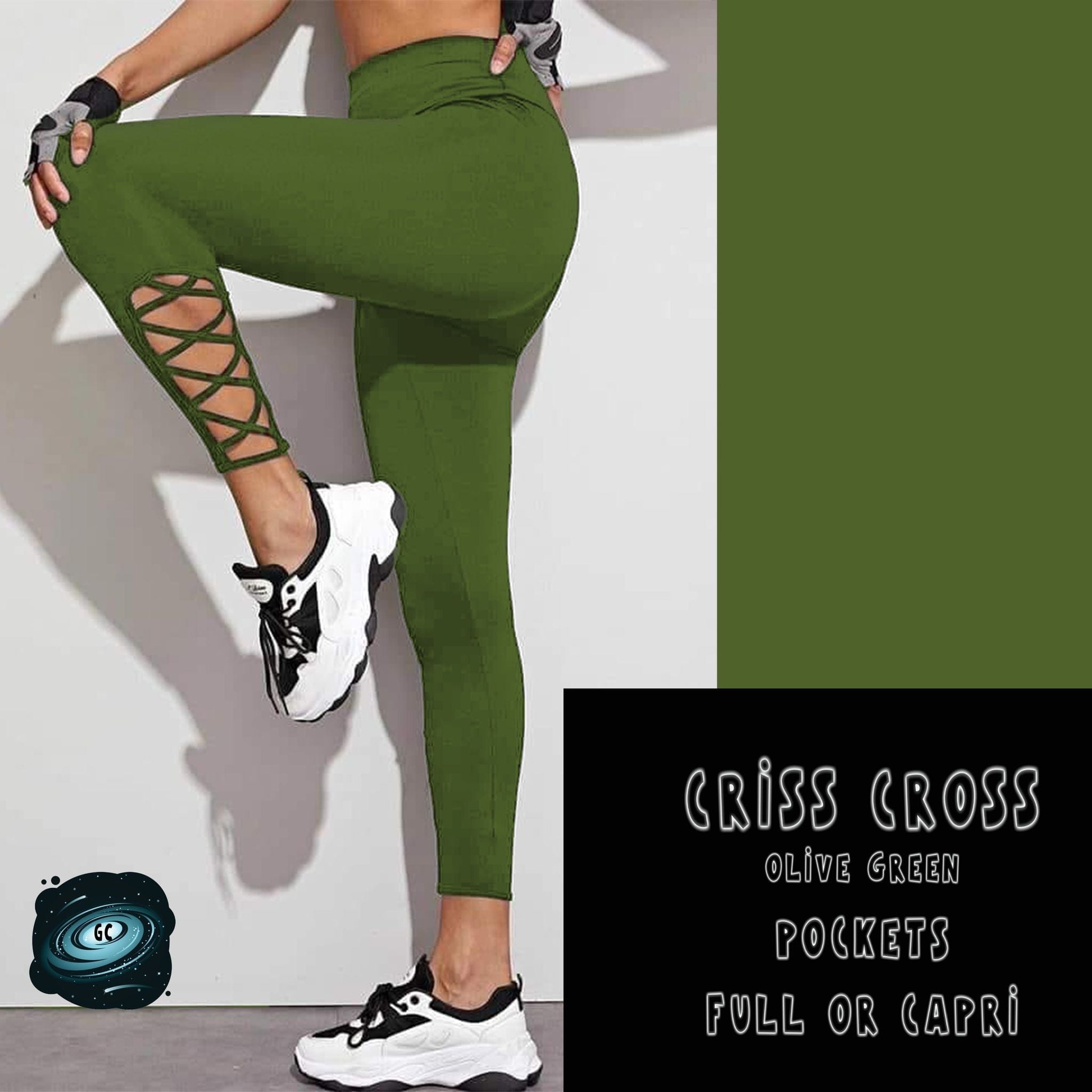 CRISS CROS RUN- OLIVE GREEN-Stay Foxy Boutique, Florissant, Missouri