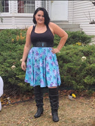 SWING SKIRT RUN- FLORAL FLAMINGO-Stay Foxy Boutique, Florissant, Missouri
