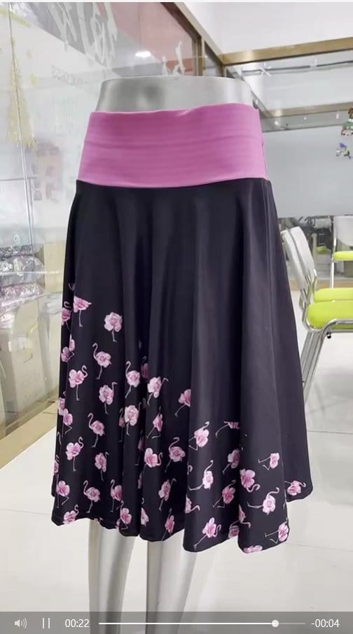 SWING SKIRT RUN- FLORAL FLAMINGO-Stay Foxy Boutique, Florissant, Missouri