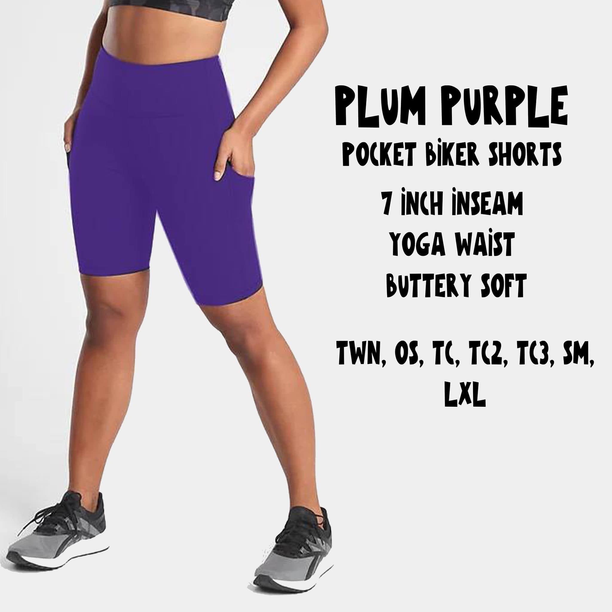 POCKET BIKER SHORTS-PLUM PURPLE-Stay Foxy Boutique, Florissant, Missouri