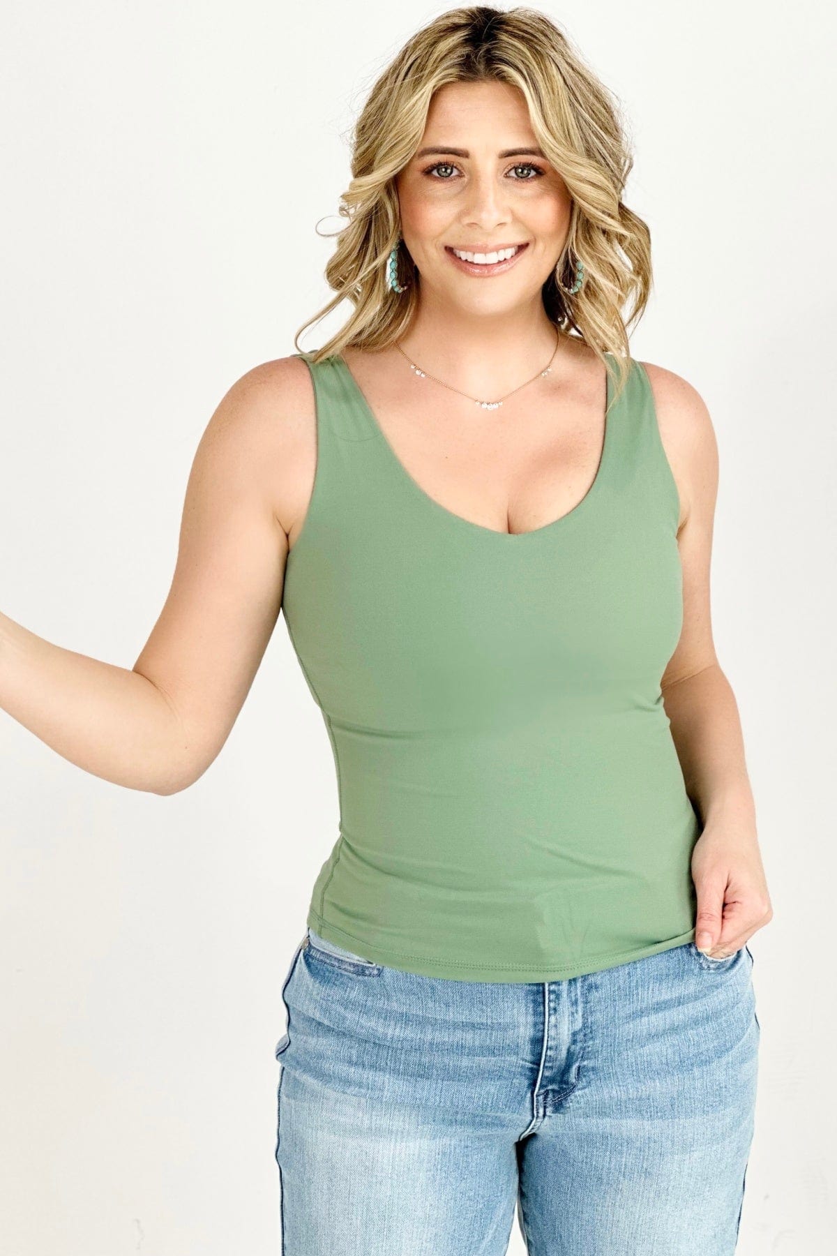5 Colors - FawnFit Medium Length Lift Tank 2.0-Tank Tops & Camis-Stay Foxy Boutique, Florissant, Missouri