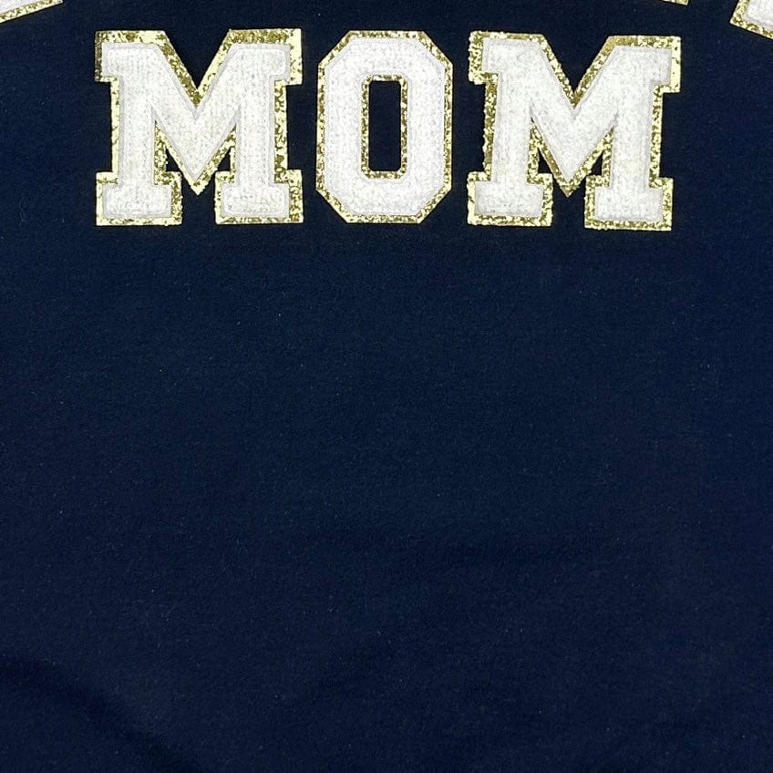 PREORDER: Baseball Mom Chenille Patch Sweatshirt-Womens-Stay Foxy Boutique, Florissant, Missouri
