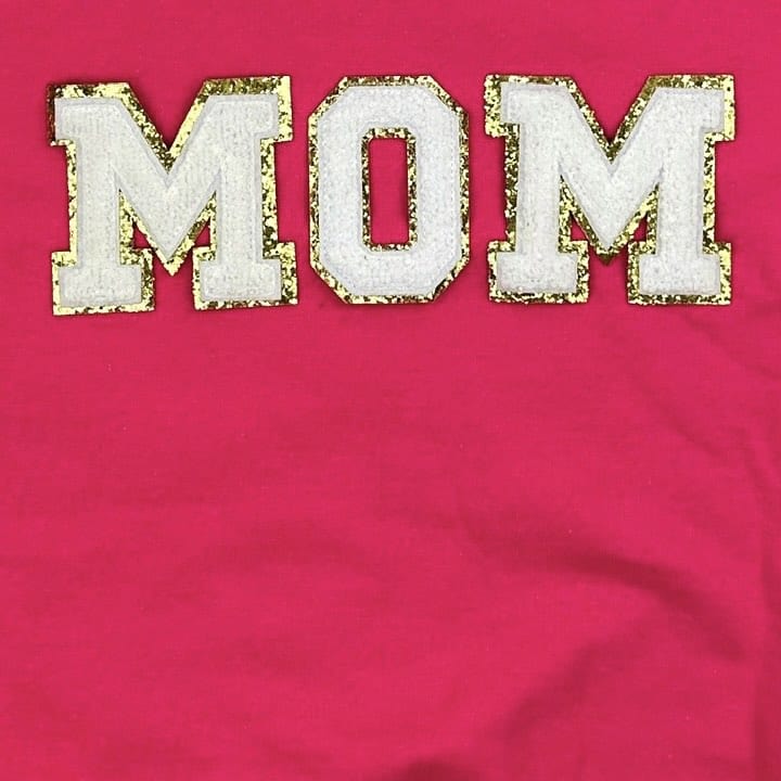 PREORDER: Baseball Mom Chenille Patch Sweatshirt-Womens-Stay Foxy Boutique, Florissant, Missouri