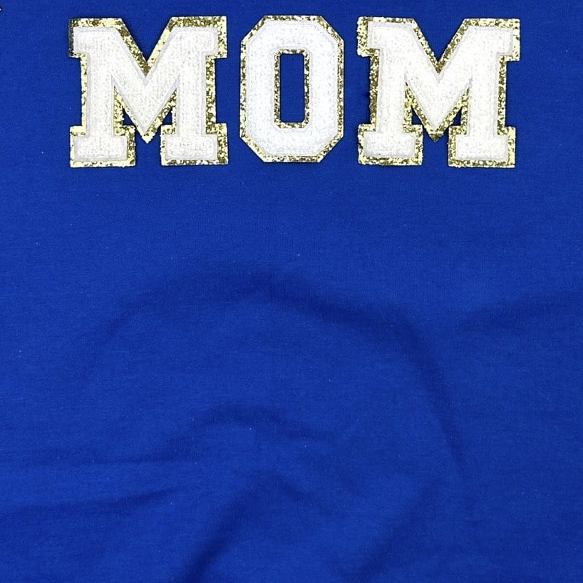 PREORDER: Baseball Mom Chenille Patch Sweatshirt-Womens-Stay Foxy Boutique, Florissant, Missouri