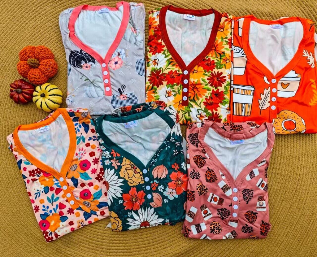 PREORDER: Fall Jogger Pajama Set In Assorted Prints-Womens-Stay Foxy Boutique, Florissant, Missouri