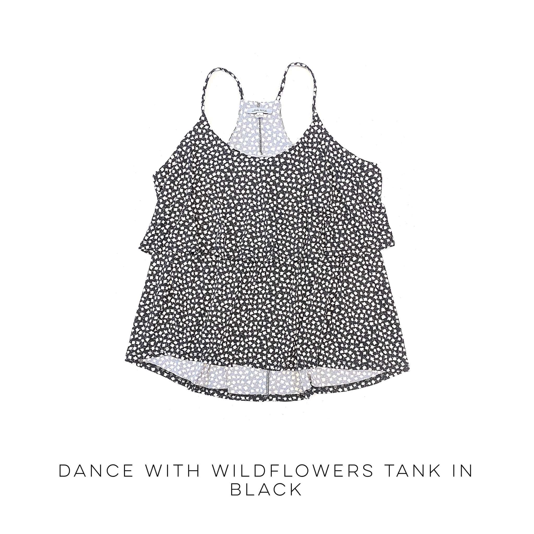 Dance With Wildflowers Tank in Black-White Birch-Stay Foxy Boutique, Florissant, Missouri