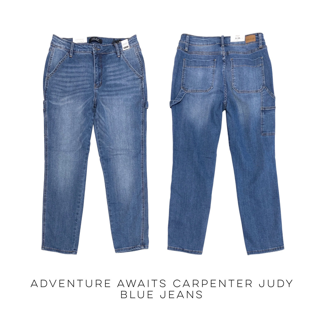 Adventure Awaits Carpenter Judy Blue Jeans-judy blue-Stay Foxy Boutique, Florissant, Missouri