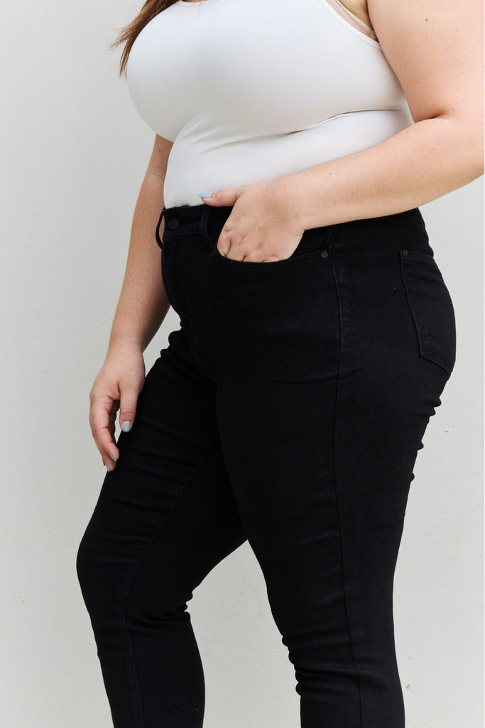 Judy Blue Kenya Full Size Mid Rise Slim Fit Jeans-Stay Foxy Boutique, Florissant, Missouri