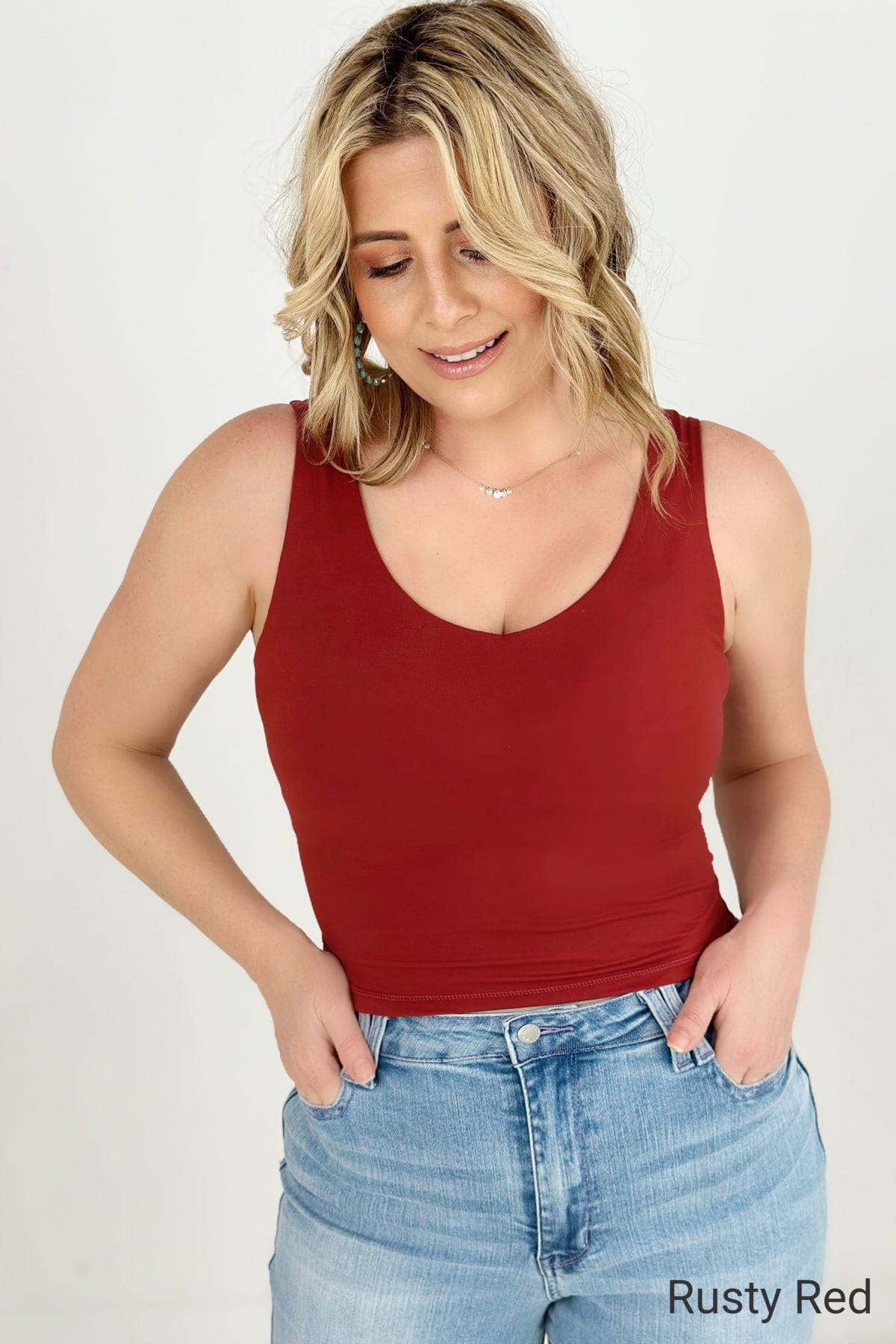 5 Colors - FawnFit Short Lift Tank 2.0-Tank Tops & Camis-Stay Foxy Boutique, Florissant, Missouri