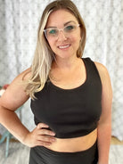 Cropped for the Summer Top in Black-White Birch-Stay Foxy Boutique, Florissant, Missouri