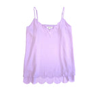 Everyday Scallop Cami in Lavender-White Birch-Stay Foxy Boutique, Florissant, Missouri