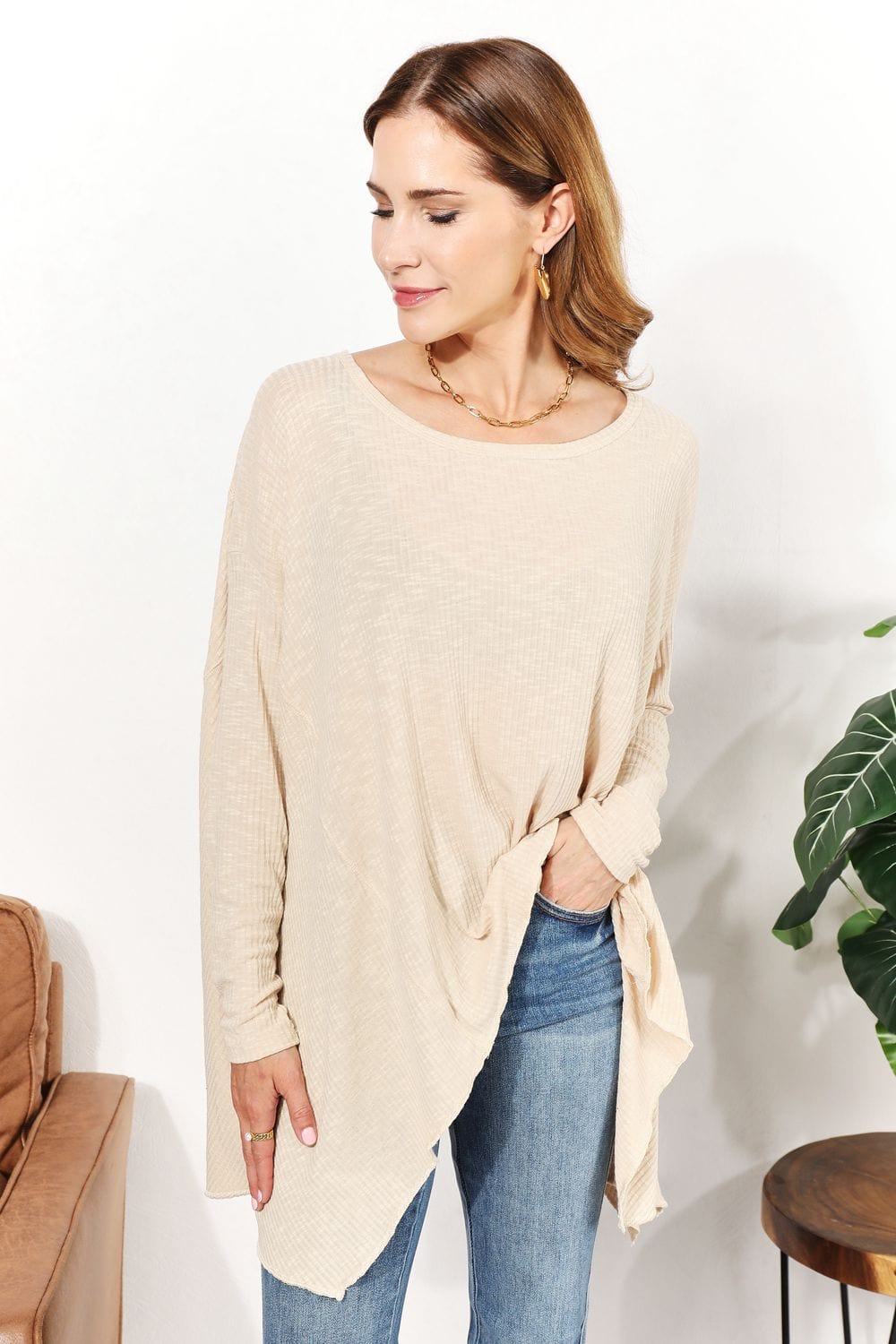 HEYSON Full Size Oversized Super Soft Ribbed Top-Stay Foxy Boutique, Florissant, Missouri