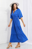 Culture Code Full Size My Muse Flare Sleeve Tiered Maxi Dress-Stay Foxy Boutique, Florissant, Missouri