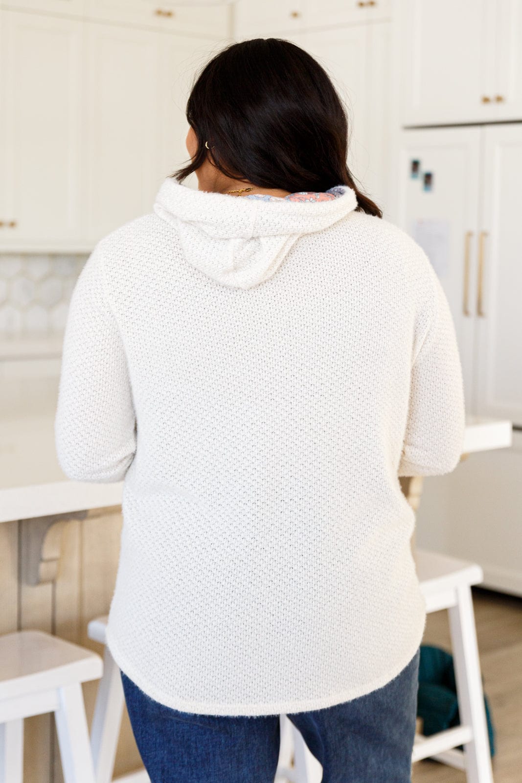 A Tad Chilly Waffle Knit Hoodie-Layers-Stay Foxy Boutique, Florissant, Missouri