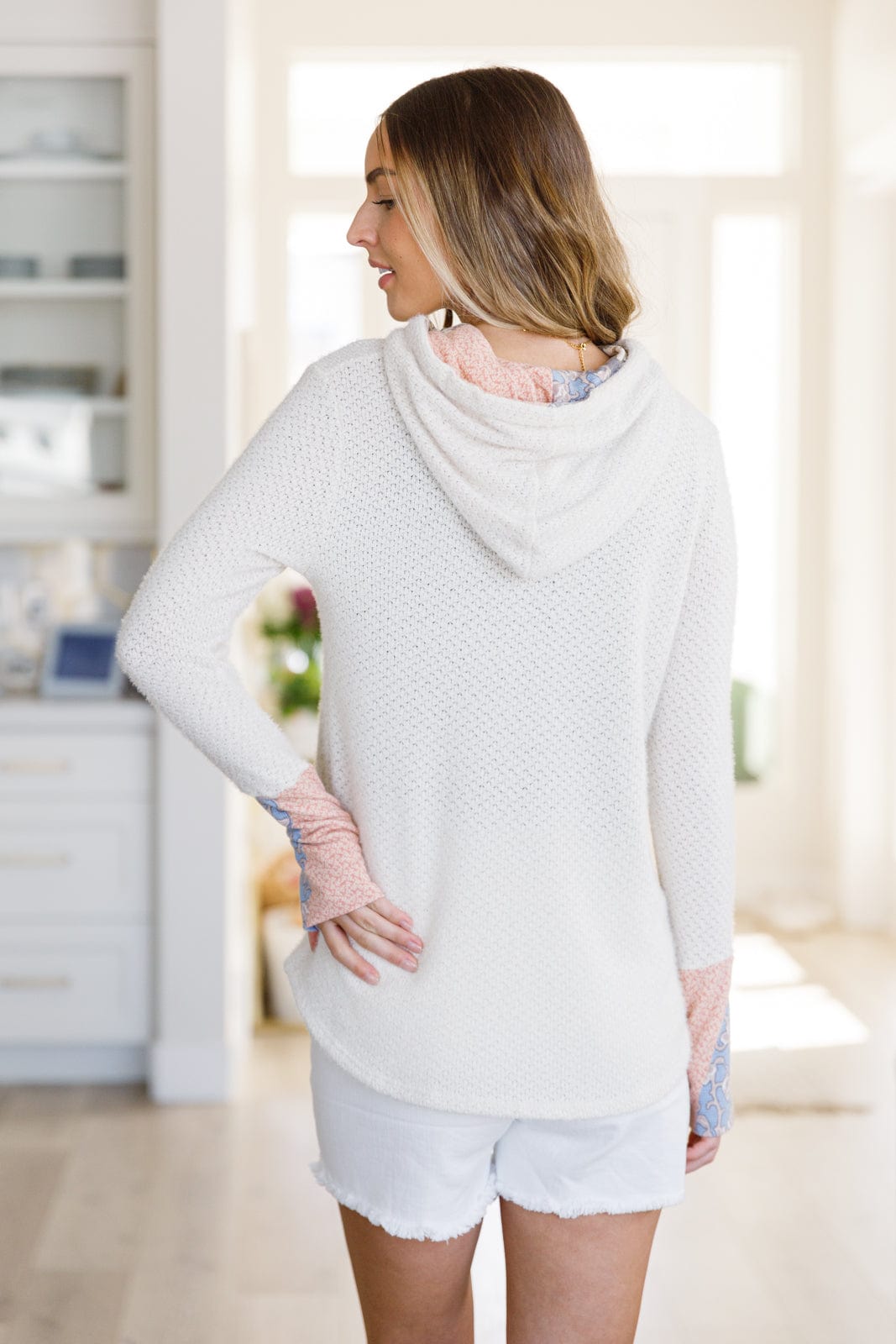A Tad Chilly Waffle Knit Hoodie-Layers-Stay Foxy Boutique, Florissant, Missouri