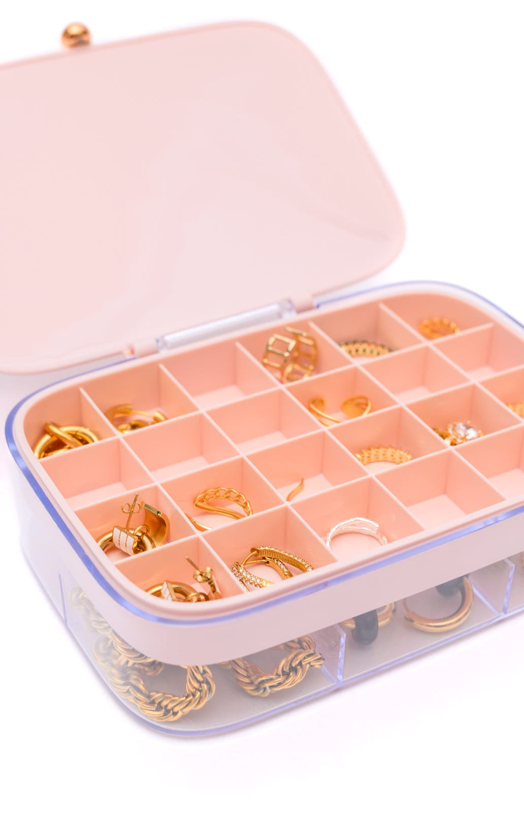 All Sorted Out Jewelry Storage Case in Pink-Womens-Stay Foxy Boutique, Florissant, Missouri