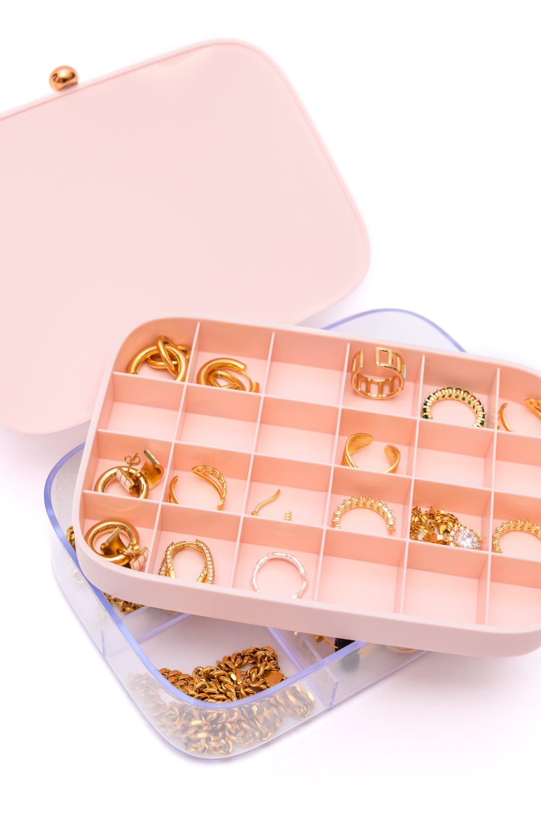 All Sorted Out Jewelry Storage Case in Pink-Womens-Stay Foxy Boutique, Florissant, Missouri