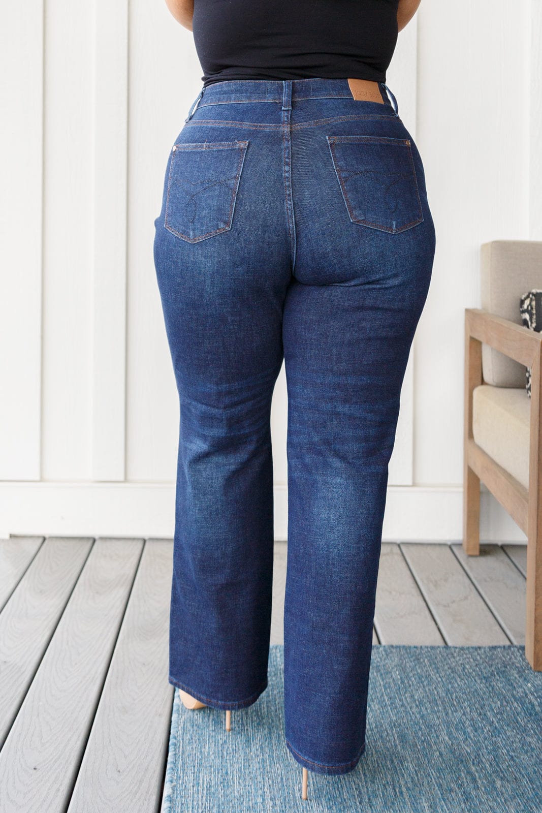 Arlo High Rise Button-Fly Straight Jeans-Womens-Stay Foxy Boutique, Florissant, Missouri