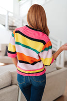 Bright Side Striped Sweater-Womens-Stay Foxy Boutique, Florissant, Missouri