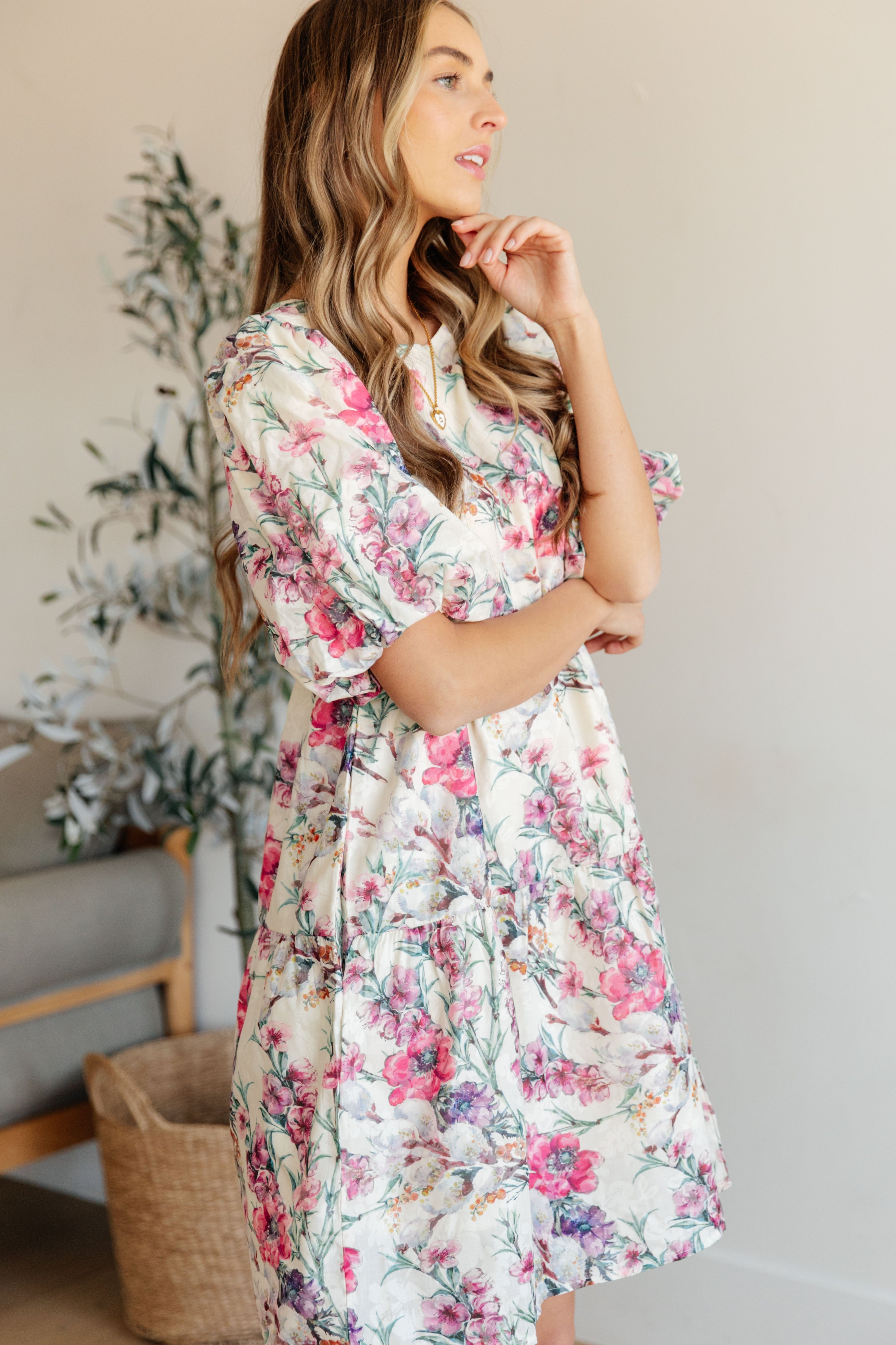 Not in Nottingham Floral Dress-Womens-Stay Foxy Boutique, Florissant, Missouri