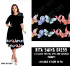 RITA SWING DRESS RUN-DIPPED BUTTERFLY-Stay Foxy Boutique, Florissant, Missouri