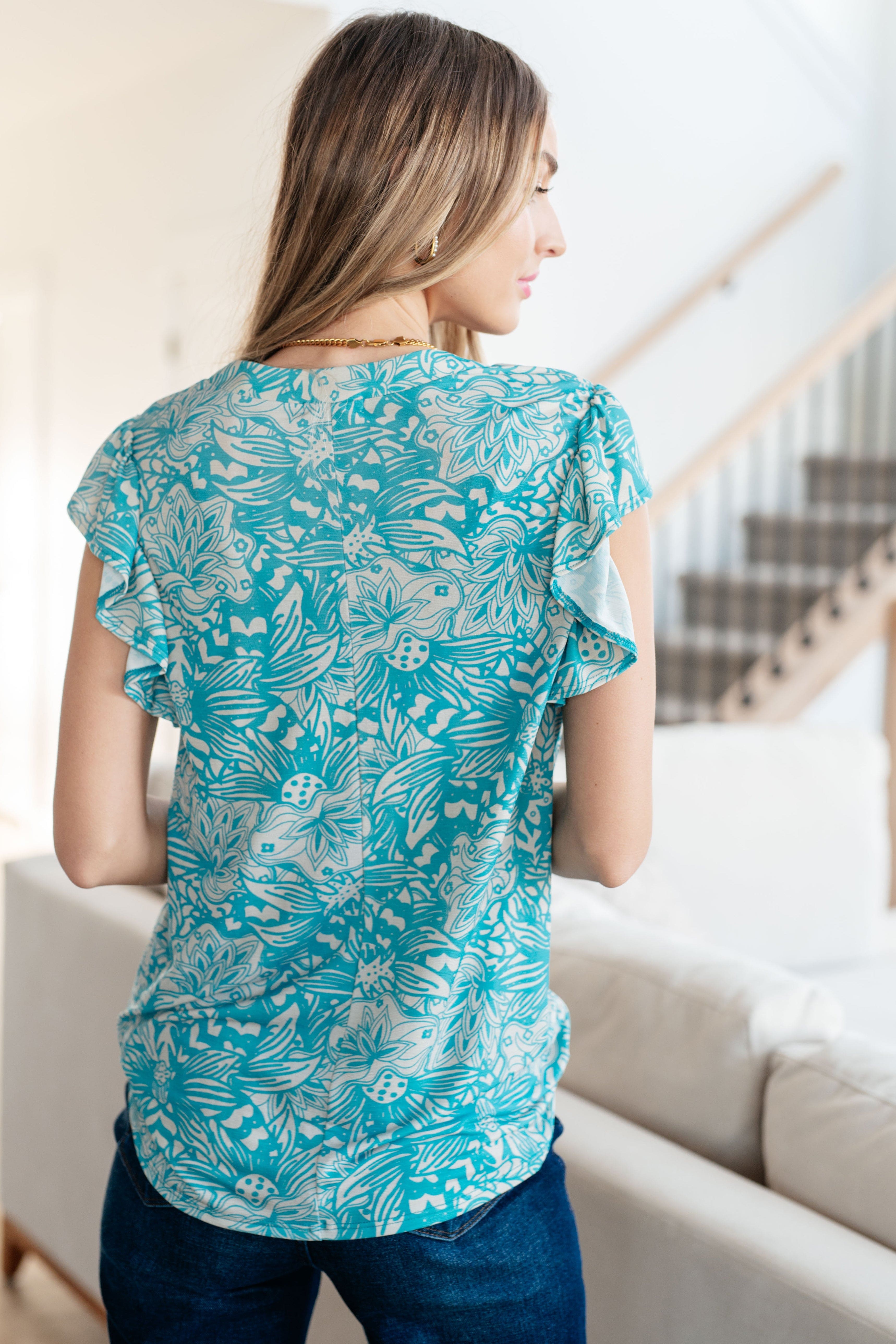 Don't Overthink It Floral Top-Womens-Stay Foxy Boutique, Florissant, Missouri