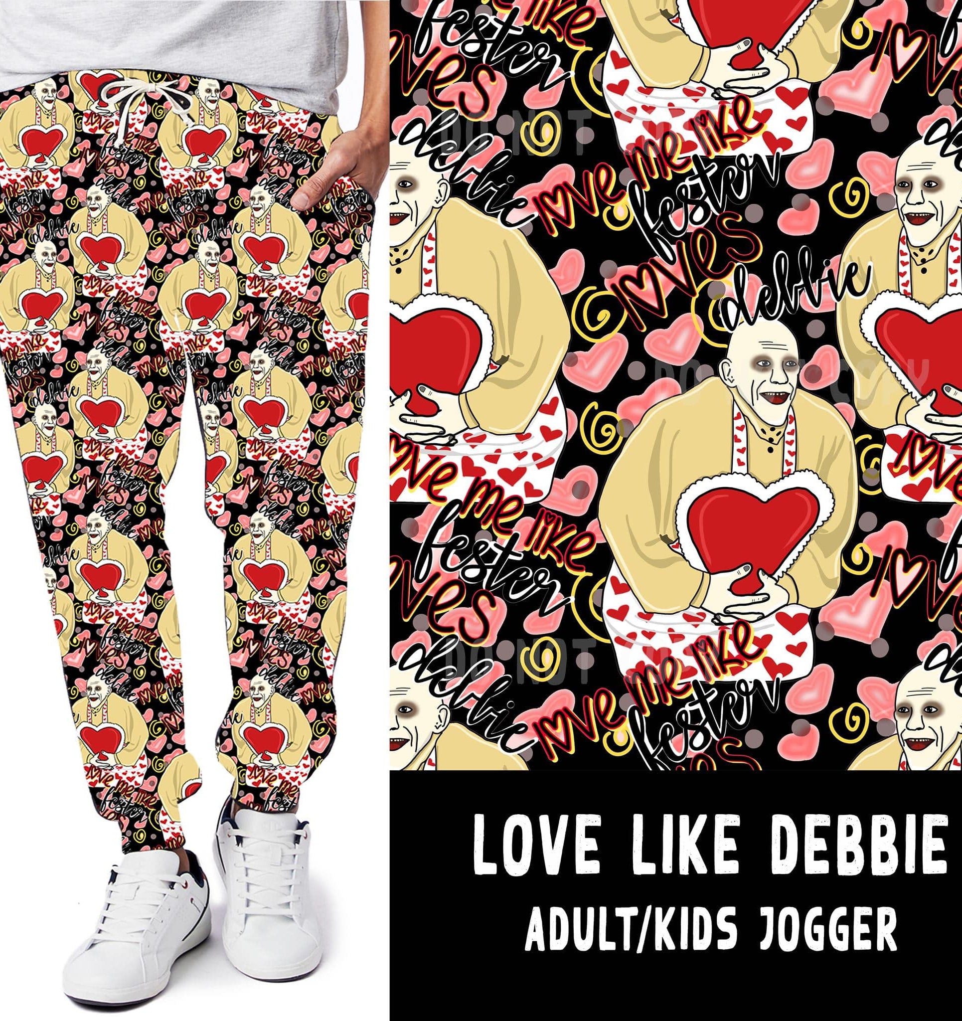 LUCKY IN LOVE-LOVE LIKE DEBBIE LEGGINGS/JOGGERS-Stay Foxy Boutique, Florissant, Missouri