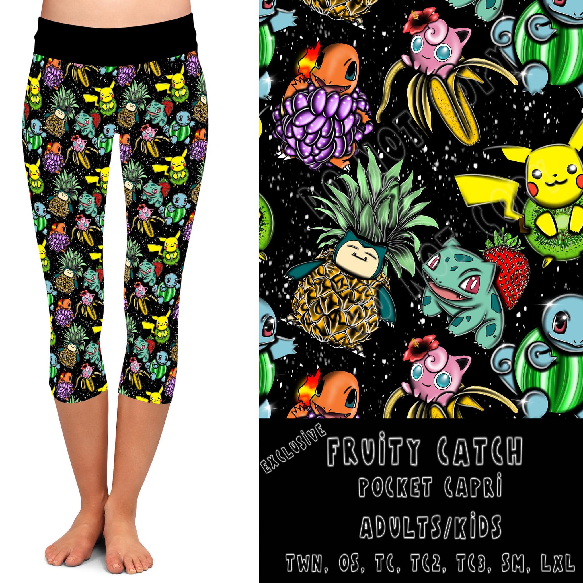 BATCH 68- FRUITY CATCH-LEGGINGS/CAPRI/JOGGER/Shorts-Stay Foxy Boutique, Florissant, Missouri