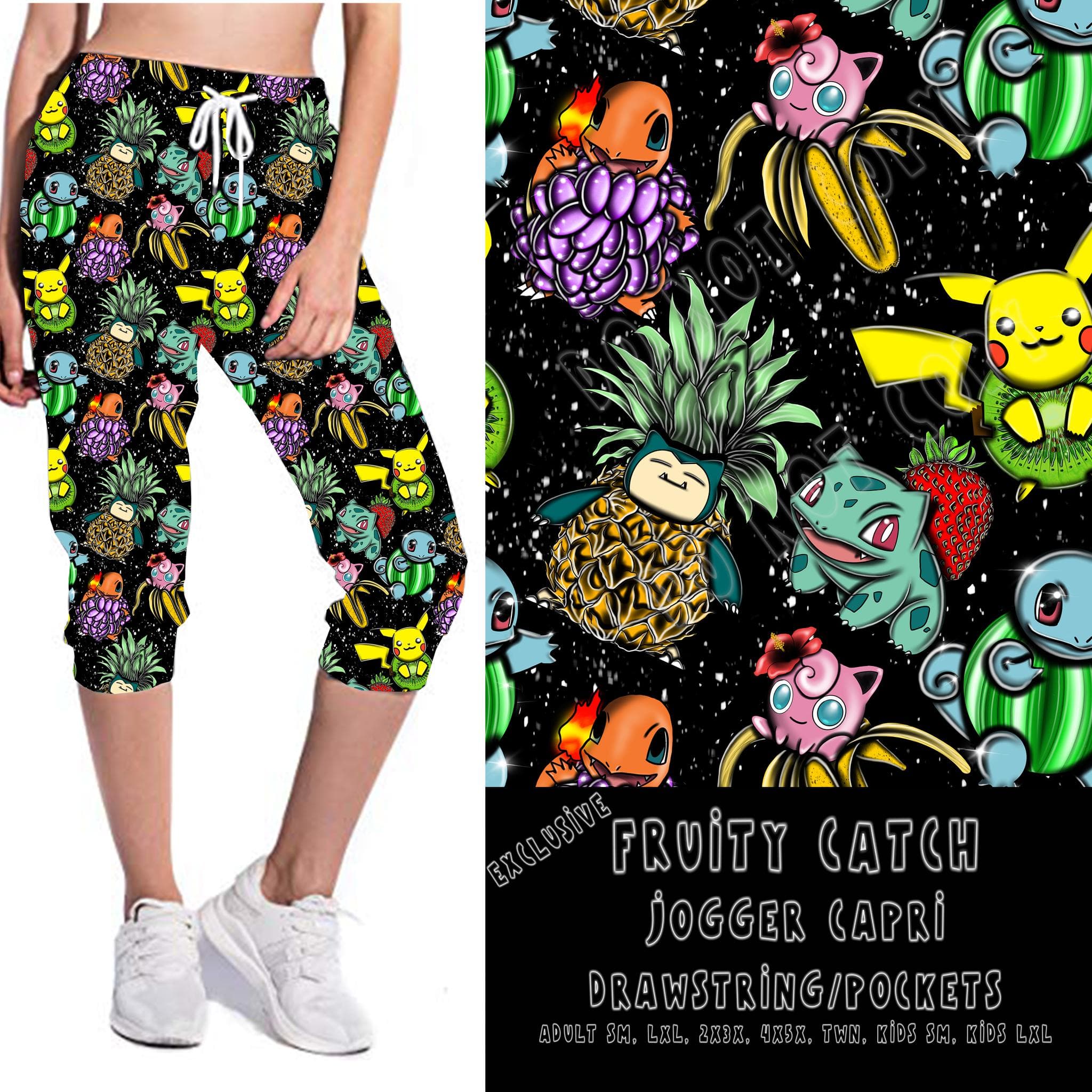 BATCH 68- FRUITY CATCH-LEGGINGS/CAPRI/JOGGER/Shorts-Stay Foxy Boutique, Florissant, Missouri
