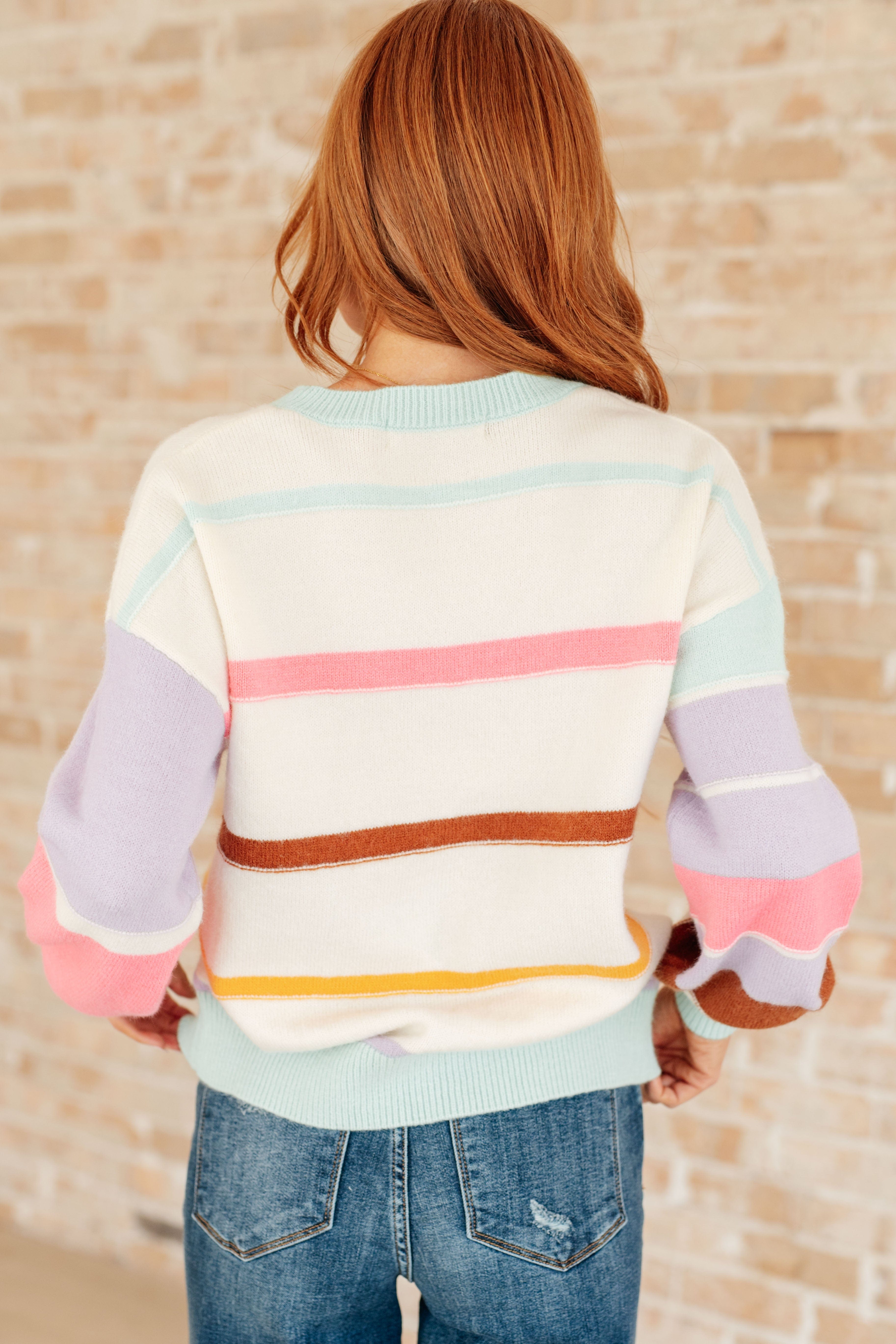 Flawless Features Striped Sweater-Tops-Stay Foxy Boutique, Florissant, Missouri