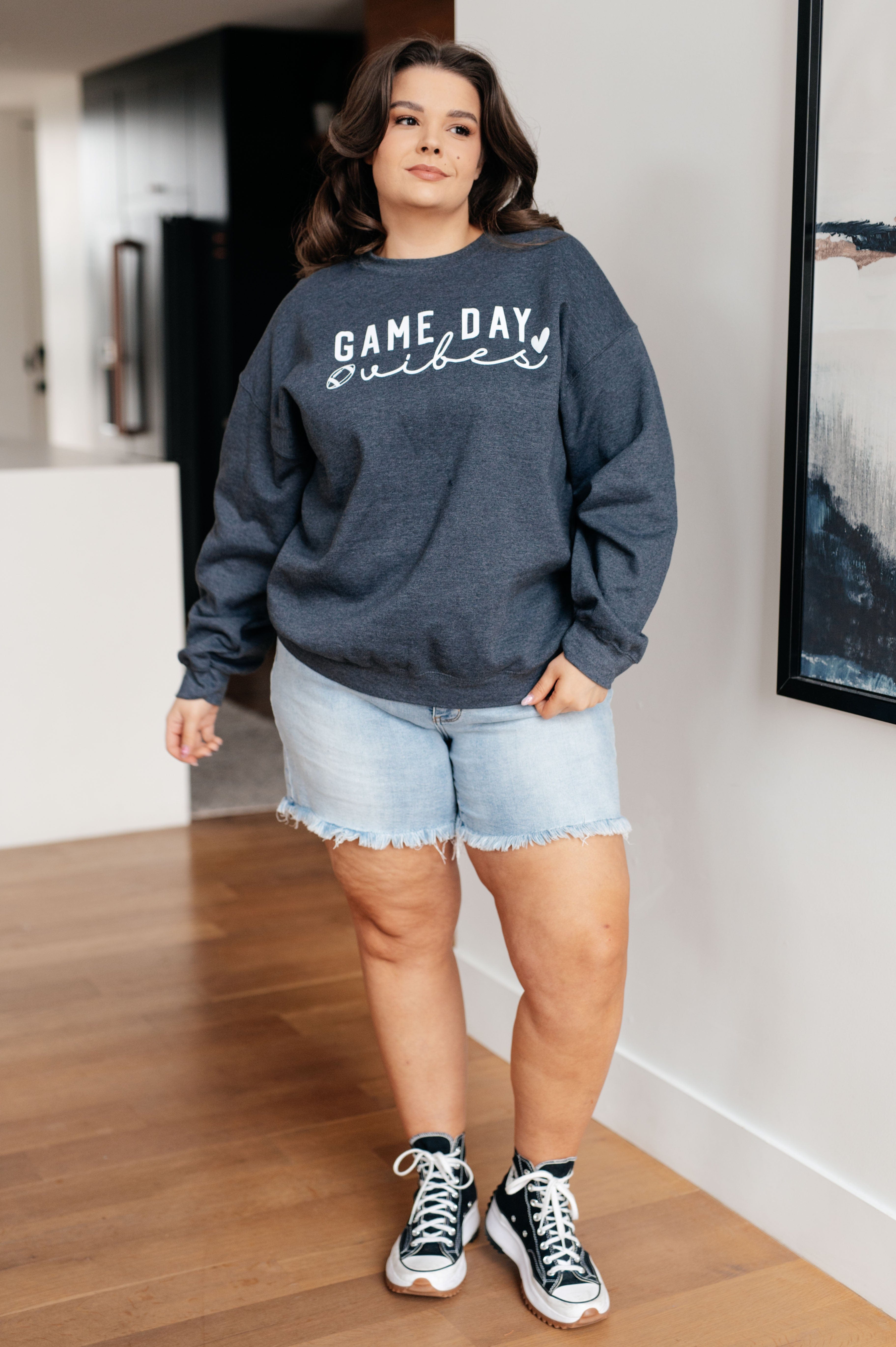 Game Day Vibes Pullover-Womens-Stay Foxy Boutique, Florissant, Missouri