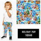 XMAS IN JULY RUN-HOLIDAY PUP SQUAD KIDS LEGGINGS/JOGGERS-Stay Foxy Boutique, Florissant, Missouri