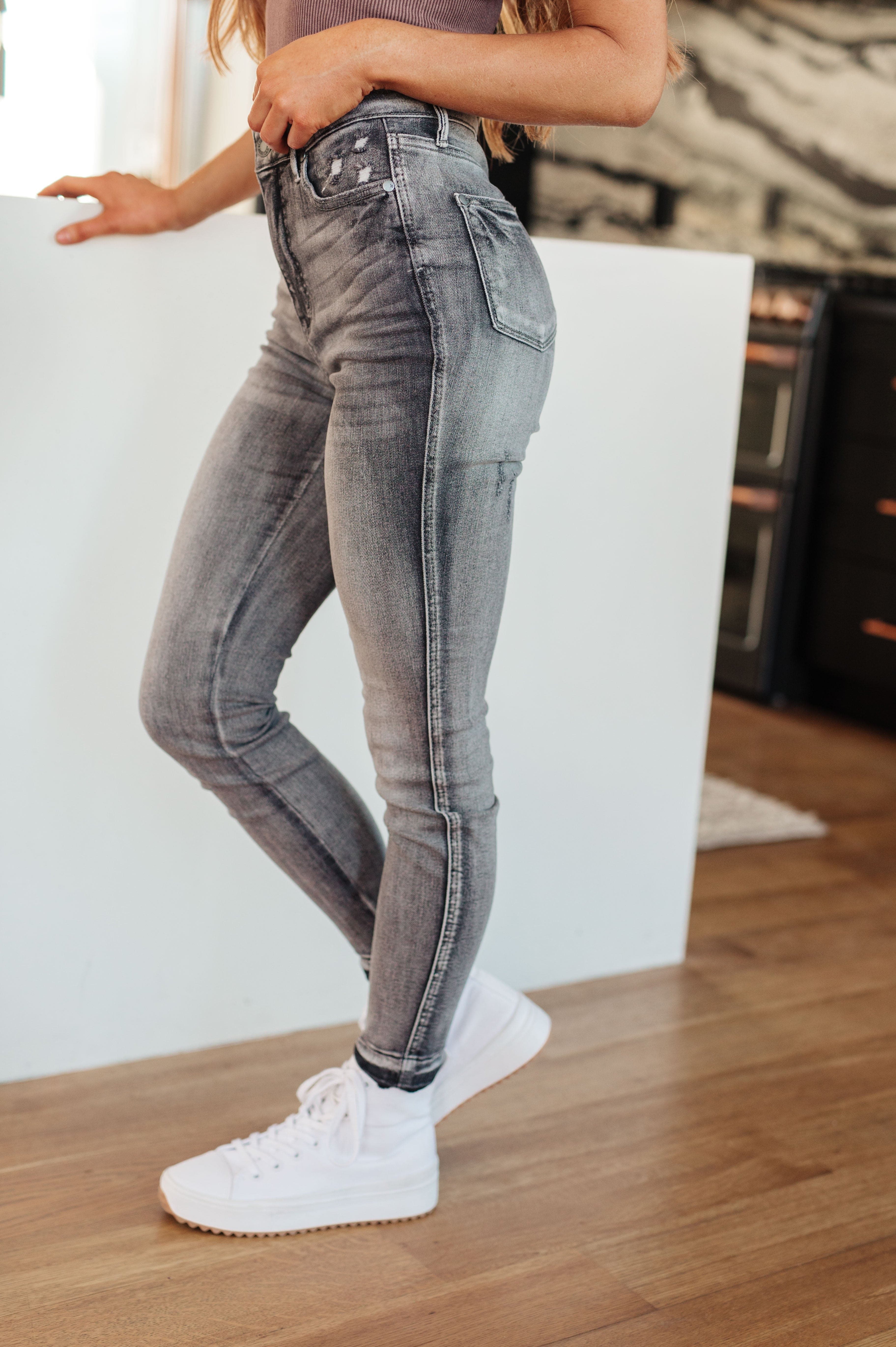 Hadley High Rise Control Top Release Hem Skinny-Womens-Stay Foxy Boutique, Florissant, Missouri
