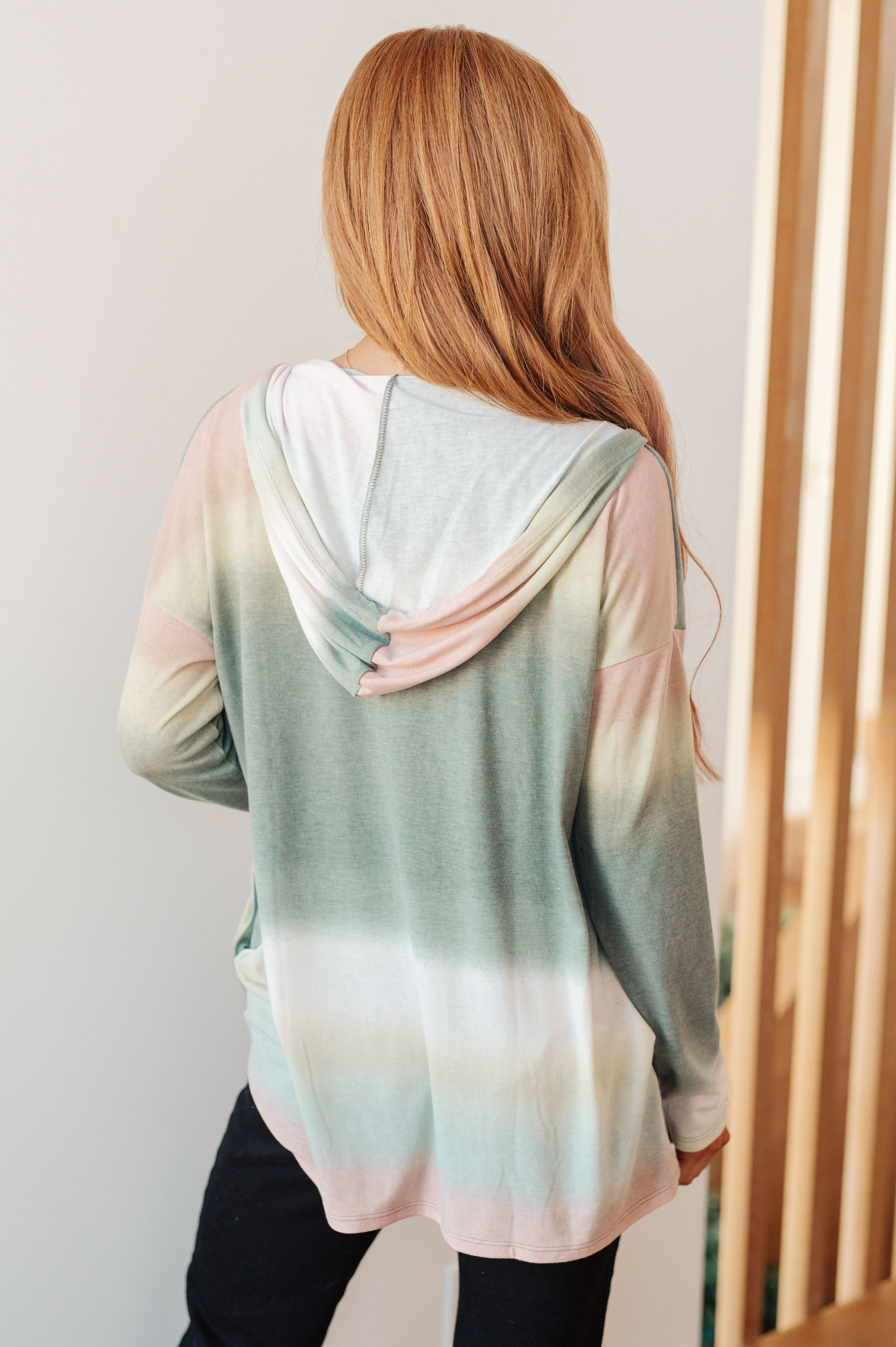 Hazy Horizon Ombre Hoodie-Womens-Stay Foxy Boutique, Florissant, Missouri