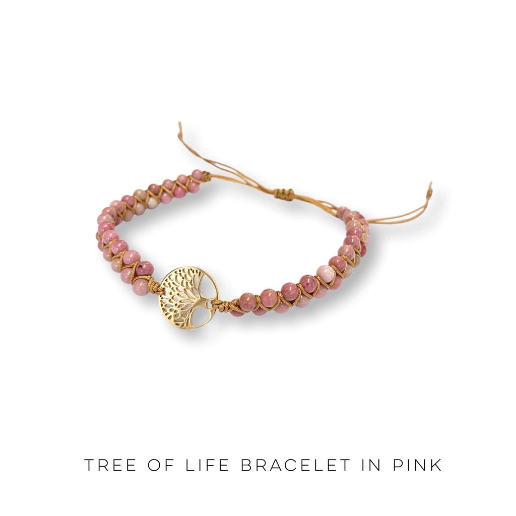 Tree of Life Bracelet in Pink-Julia Rose-Stay Foxy Boutique, Florissant, Missouri