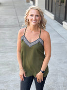 Give it My All Cami in Olive-Ninexis-Stay Foxy Boutique, Florissant, Missouri