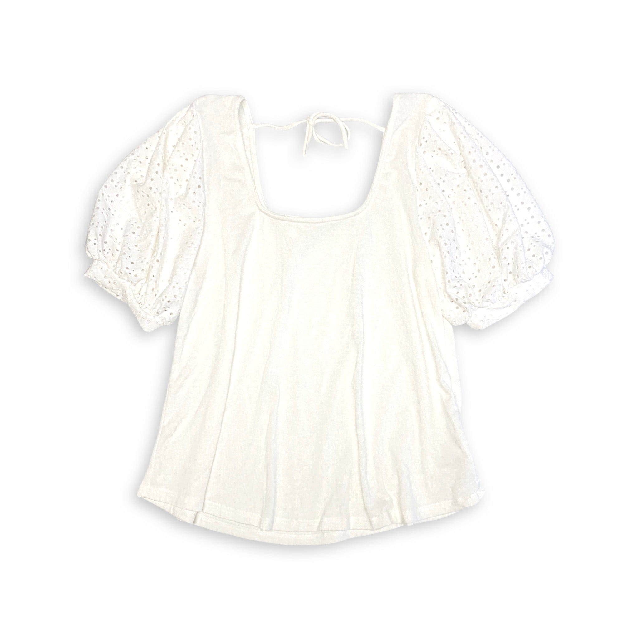 Precious Moments Top in Ivory-Emerald-Stay Foxy Boutique, Florissant, Missouri