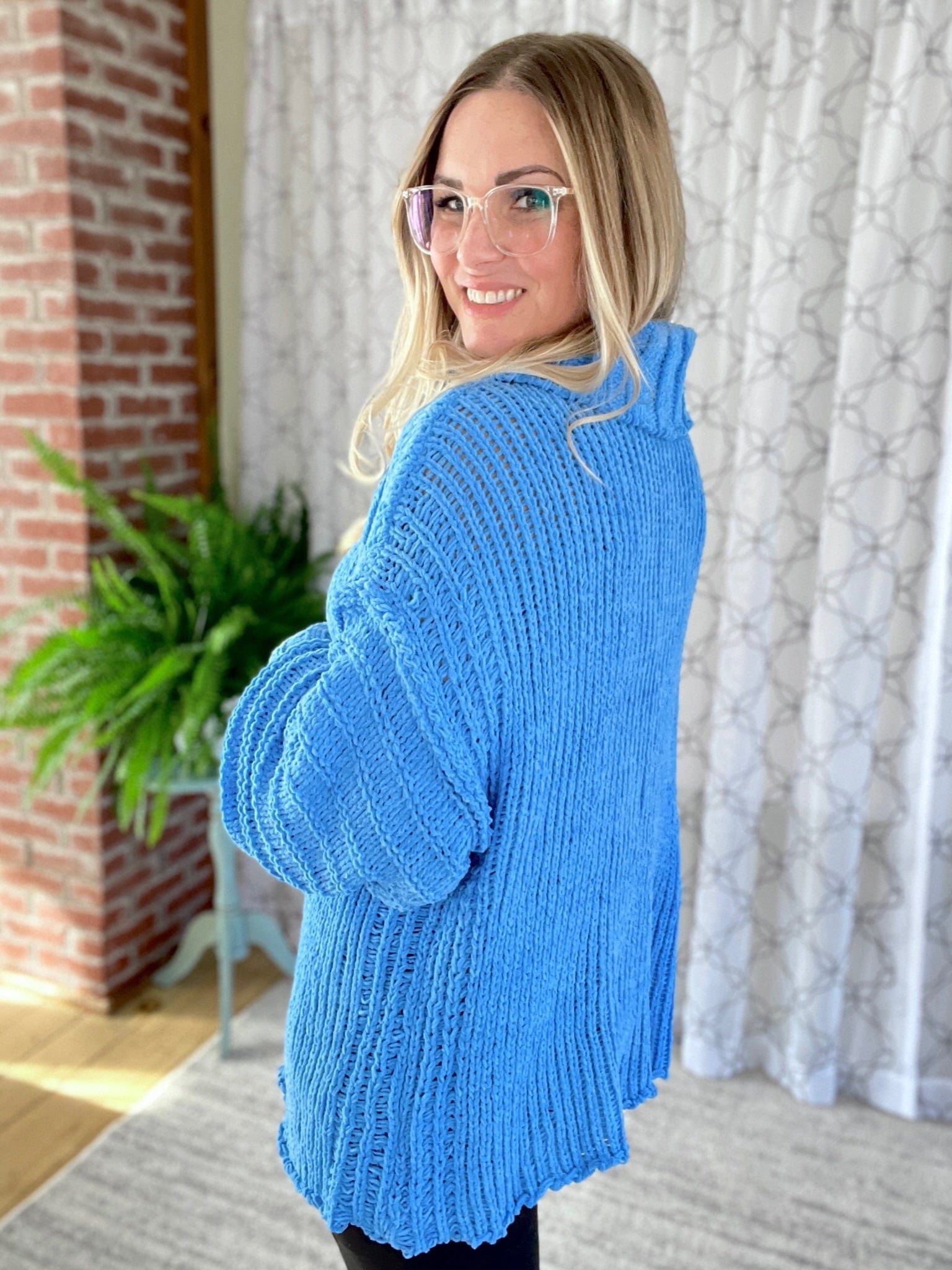 Clear Blue Sky Sweater-White Birch-Stay Foxy Boutique, Florissant, Missouri